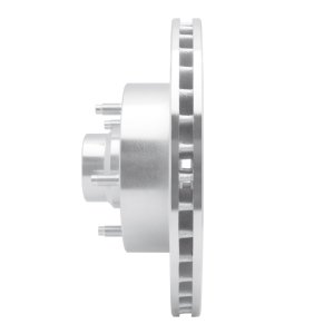 Dodge Ram 1500 Van Brake Rotor (1) - Front Left - R1 Concepts - Drilled & Slotted - Silver - 2003